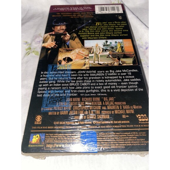 Big Jake [1971] VHS NEW John Wayne SEALED VHS - Picture 3 of 3